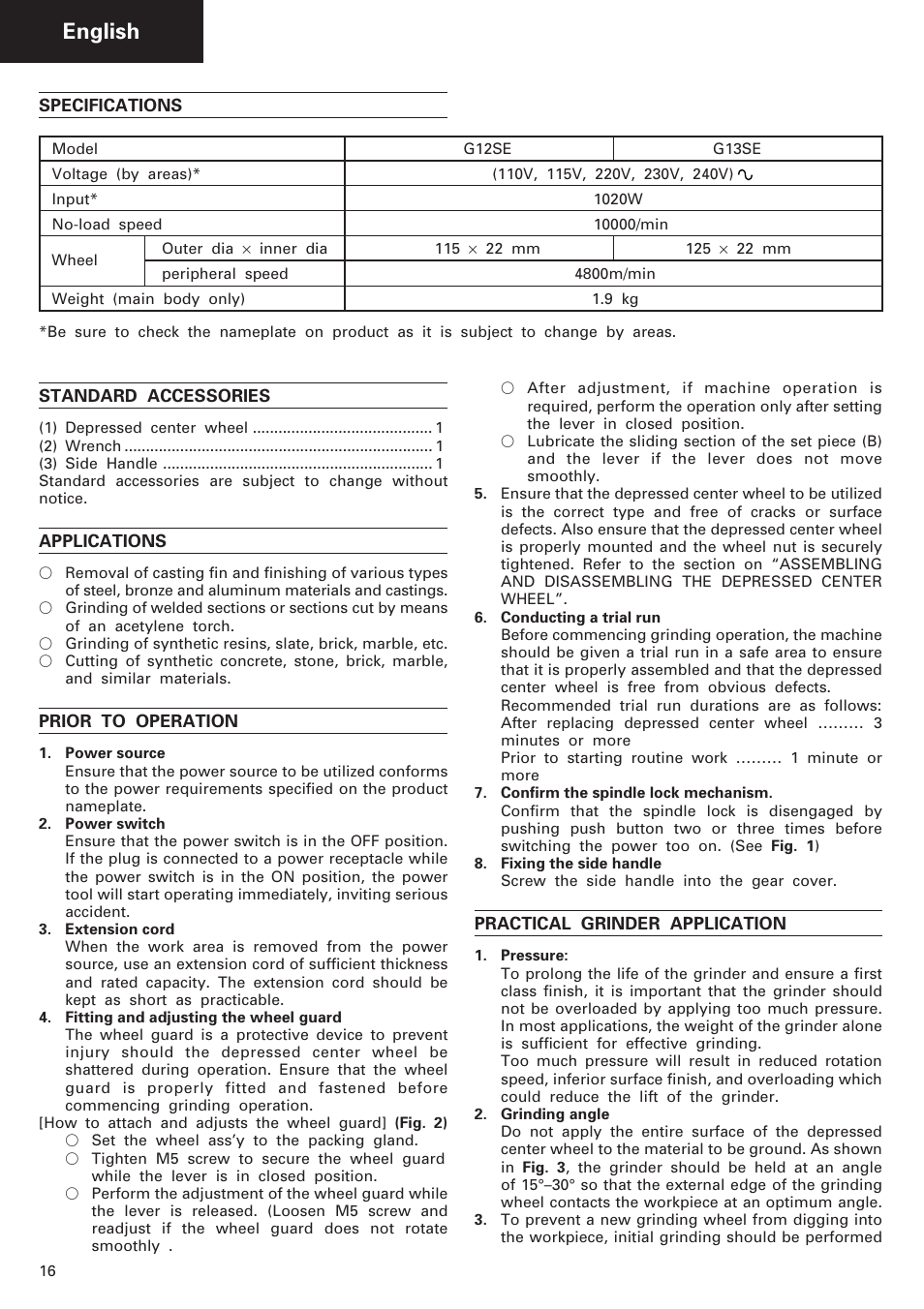 English | Humminbird G 12SE User Manual | Page 17 / 22