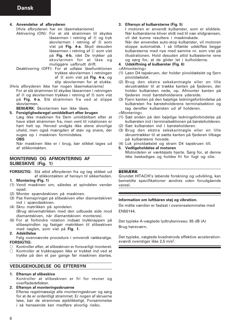 Dansk | Humminbird G 12SE User Manual | Page 9 / 22