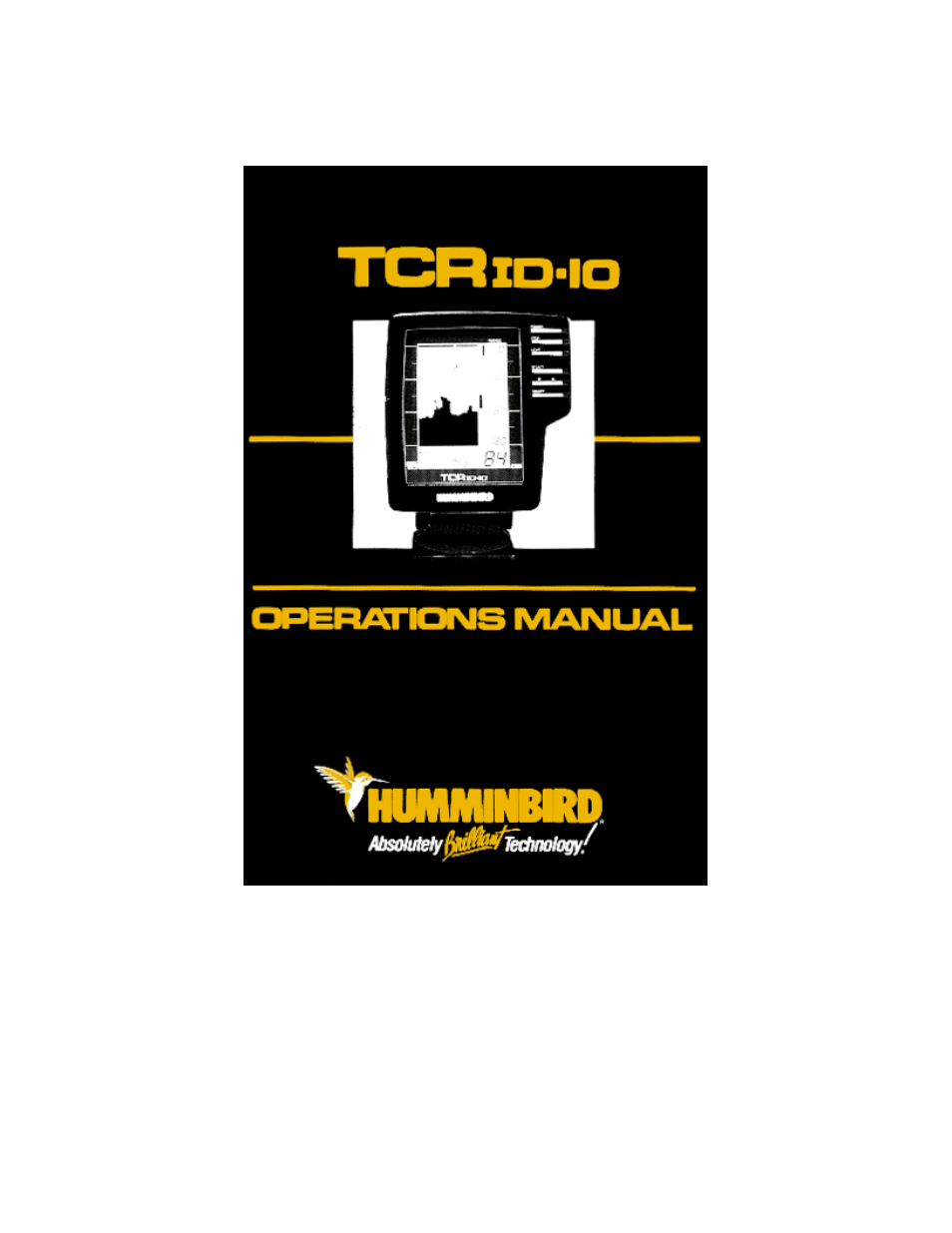 Humminbird TCR ID-10 User Manual | 19 pages