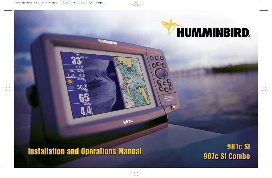 Humminbird ] 981 User Manual | 95 pages