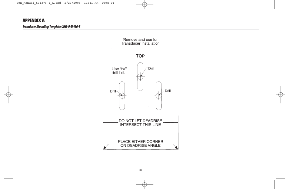 Appendix a | Humminbird ] 981 User Manual | Page 94 / 95