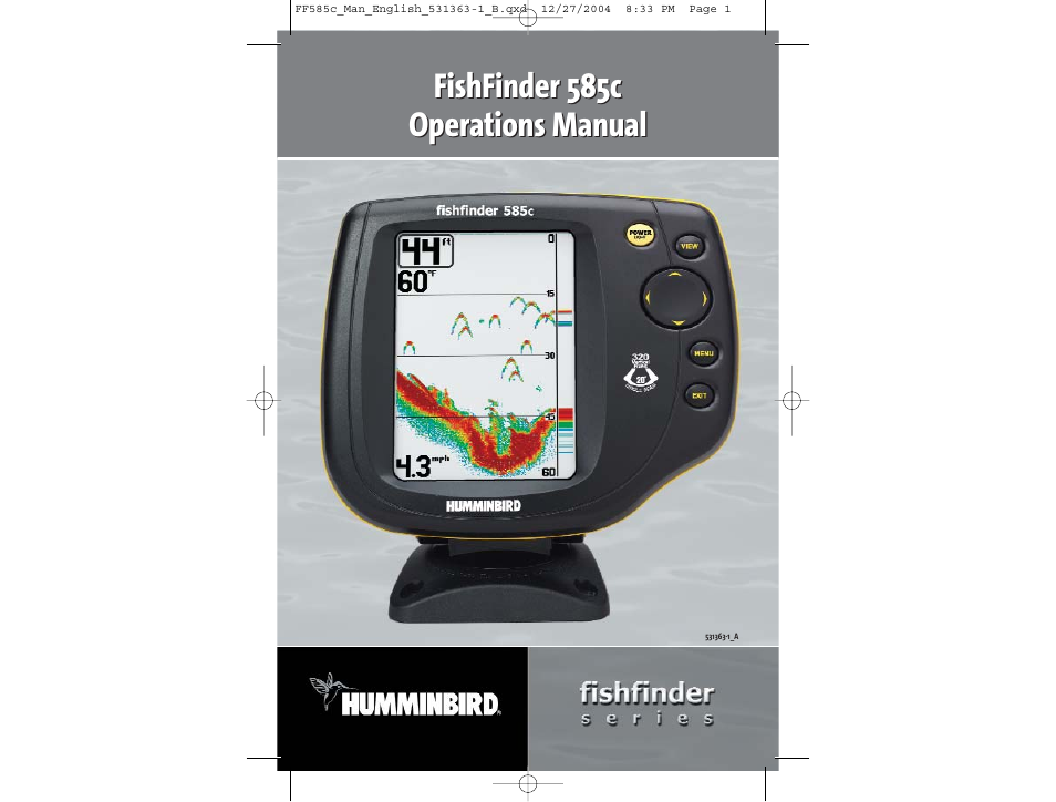 Humminbird 585C User Manual | 25 pages