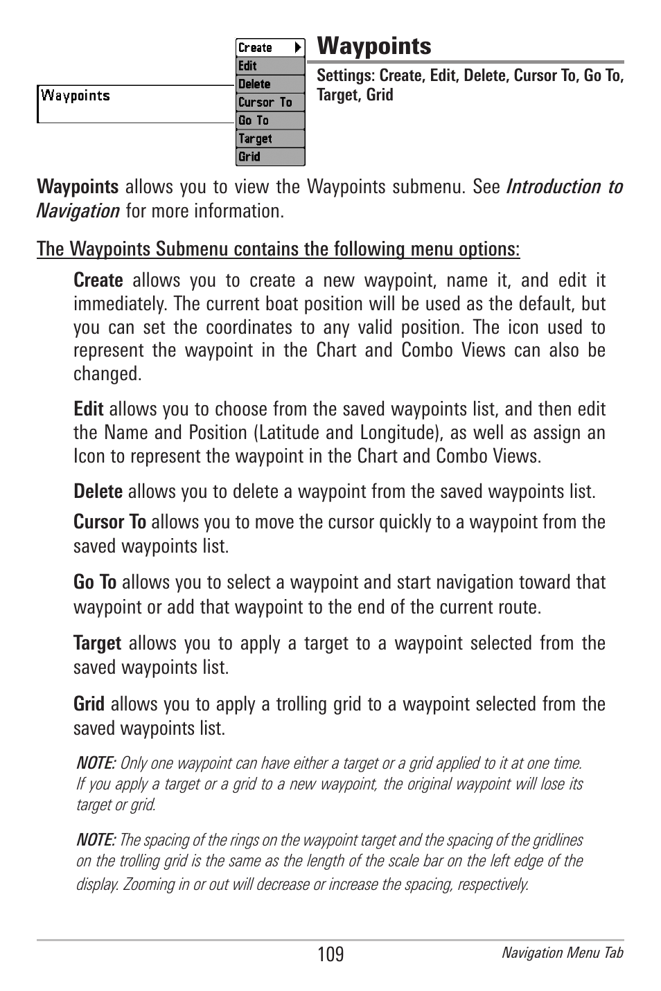 Waypoints | Humminbird 385ci User Manual | Page 121 / 158