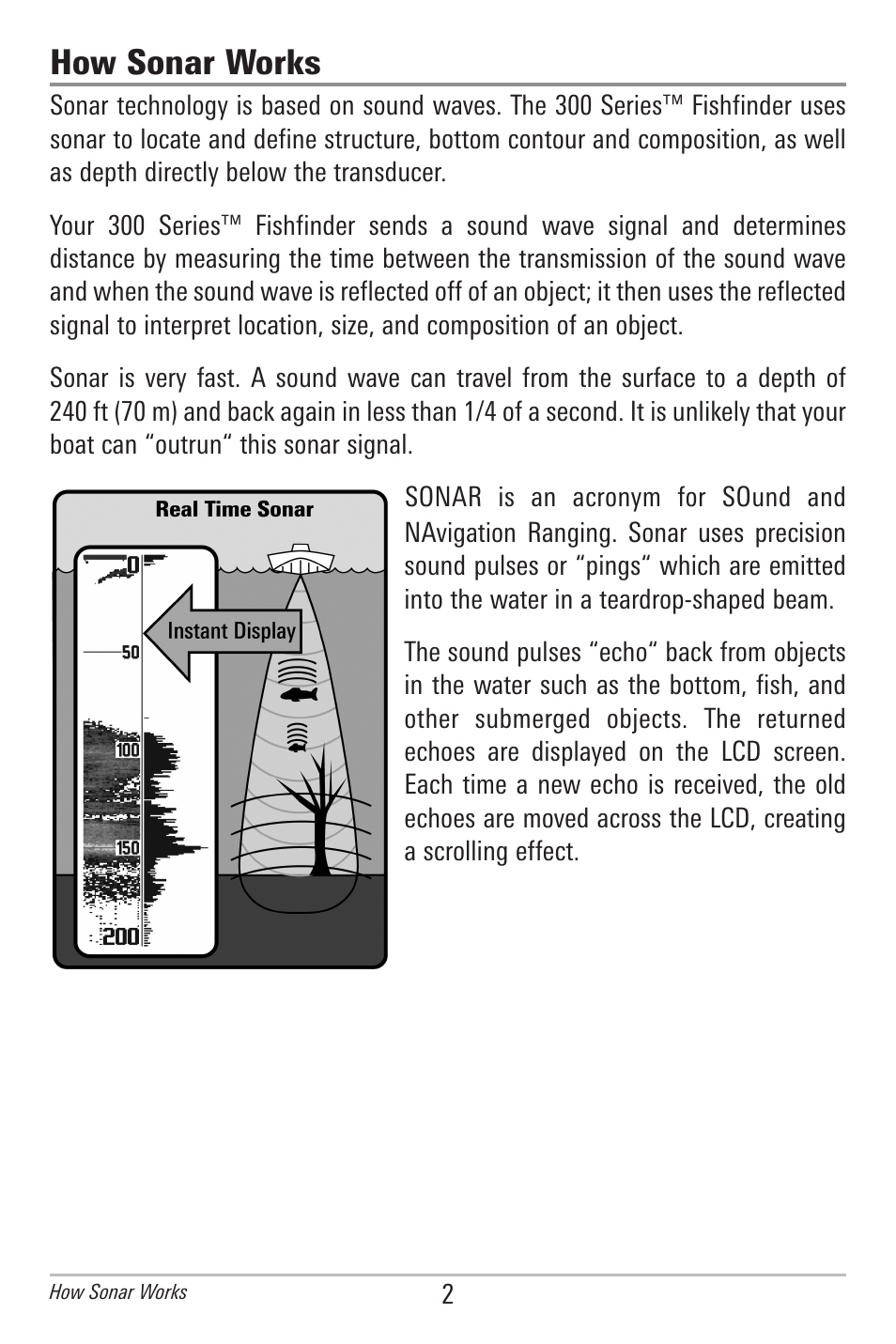 How sonar works | Humminbird 385ci User Manual | Page 14 / 158