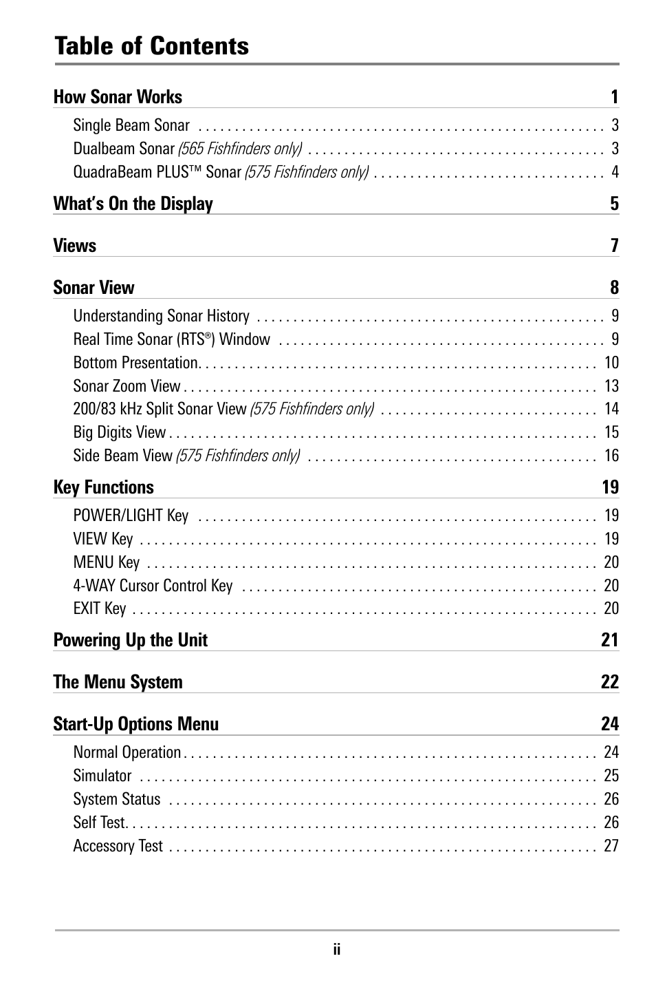 Humminbird 515 User Manual | Page 3 / 86