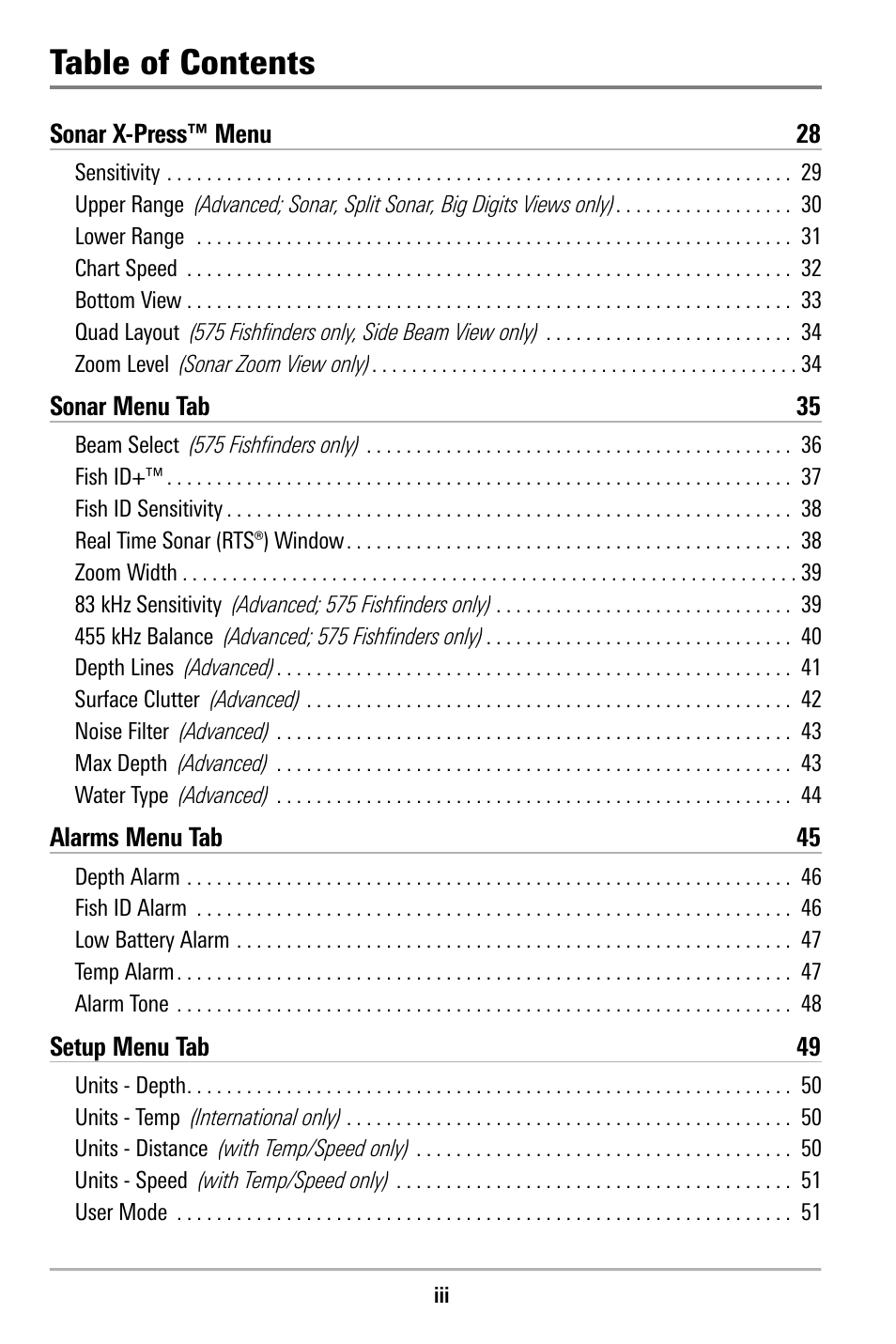 Humminbird 515 User Manual | Page 4 / 86