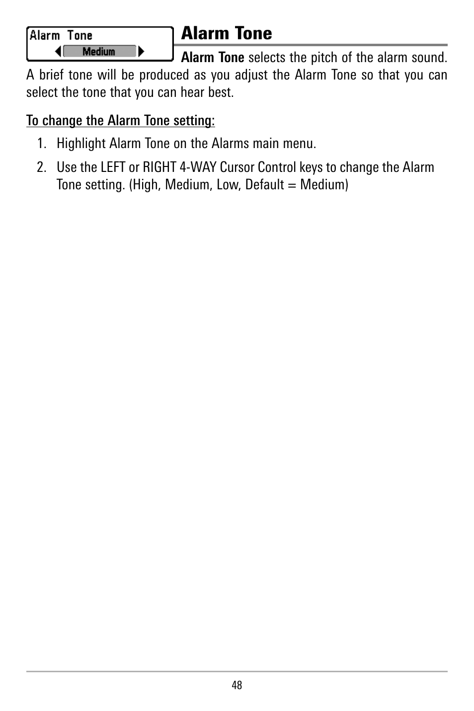 Alarm tone | Humminbird 515 User Manual | Page 53 / 86