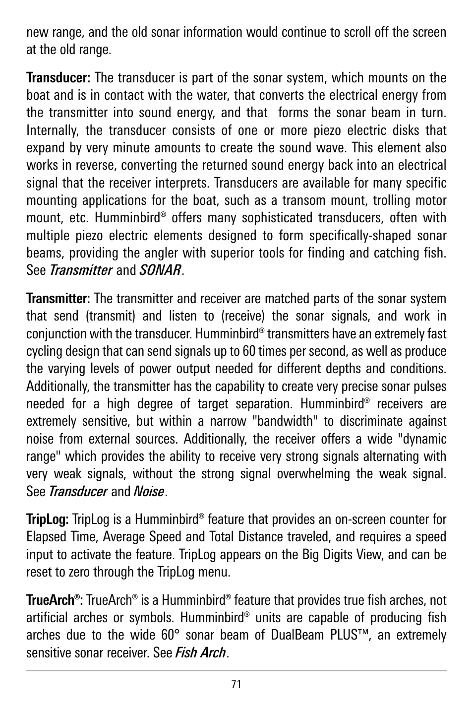 Humminbird 515 User Manual | Page 76 / 86