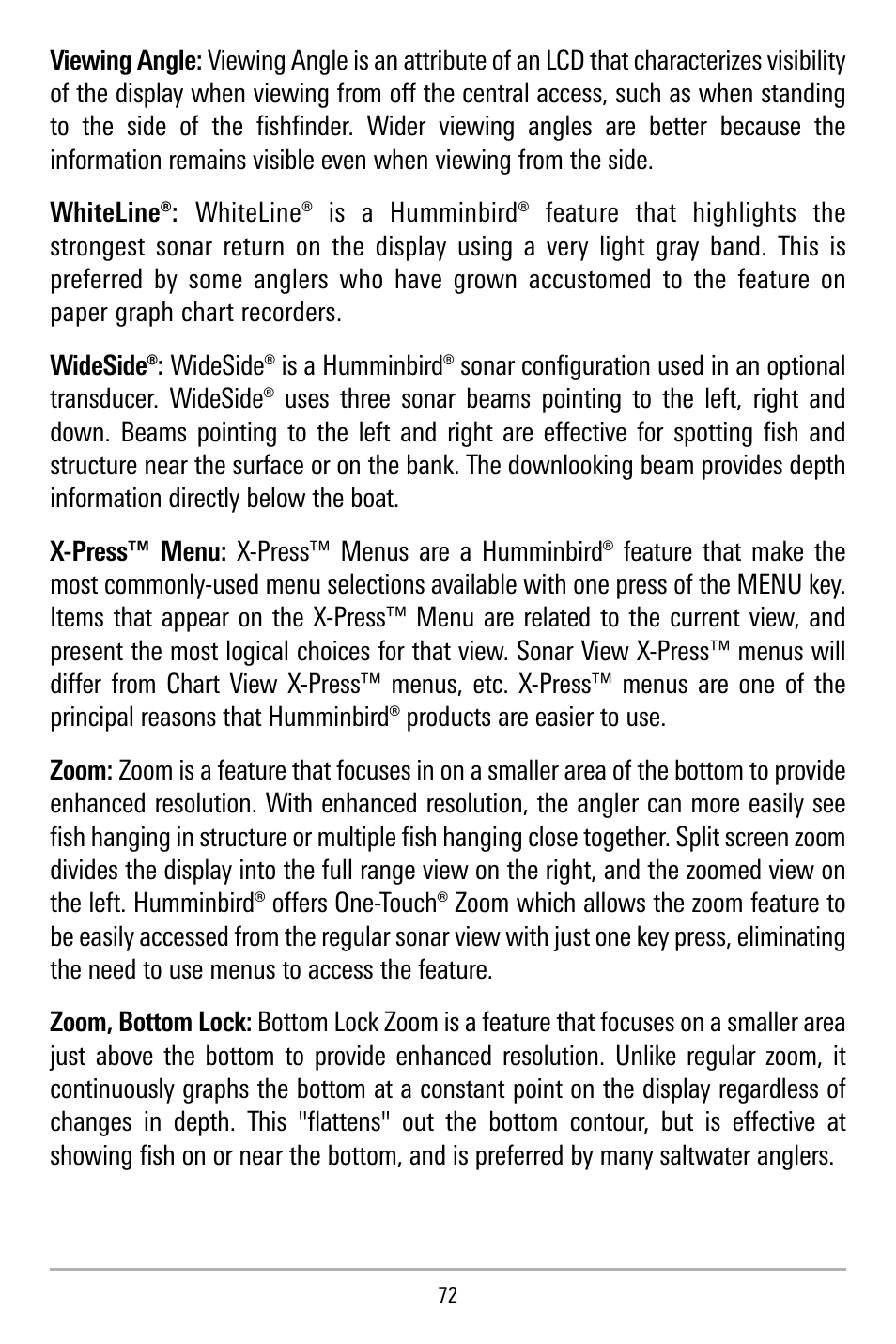 Humminbird 515 User Manual | Page 77 / 86
