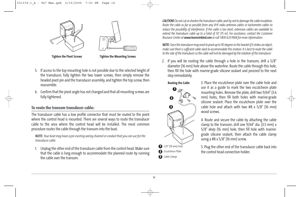 Humminbird 947C User Manual | Page 19 / 91