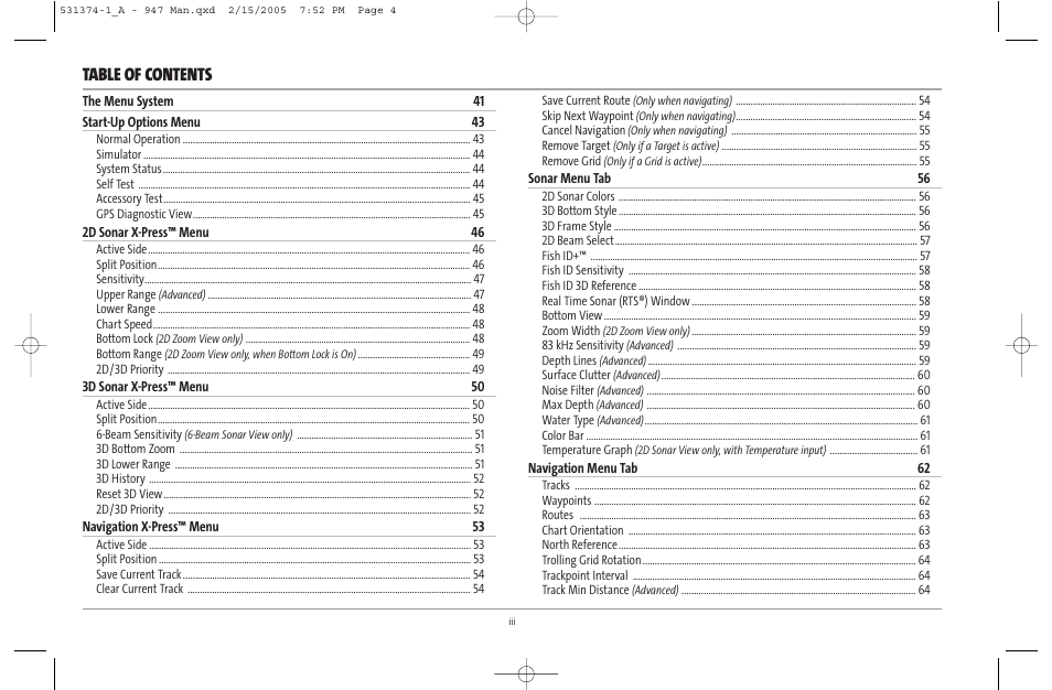 Humminbird 947C User Manual | Page 4 / 91