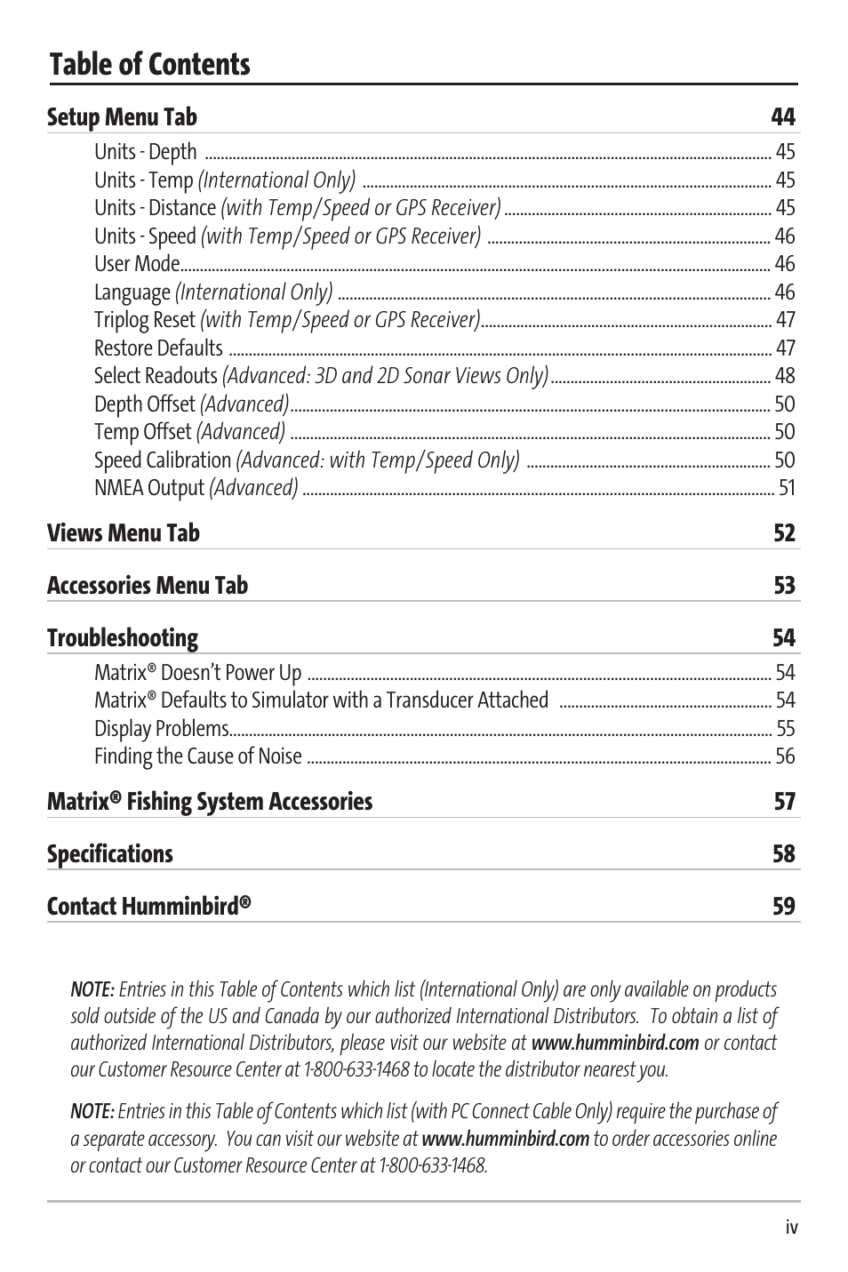 Humminbird 531338-1_C User Manual | Page 5 / 66