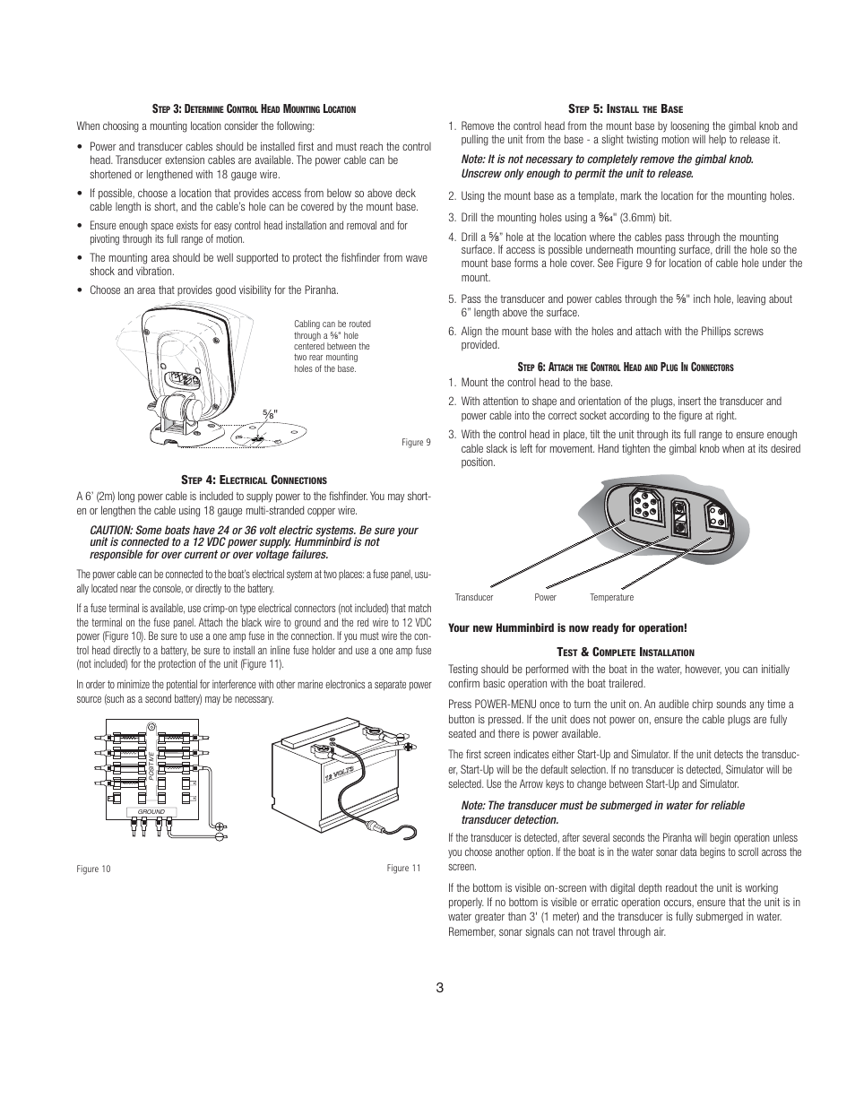 Humminbird Piranha 5 User Manual | Page 3 / 5