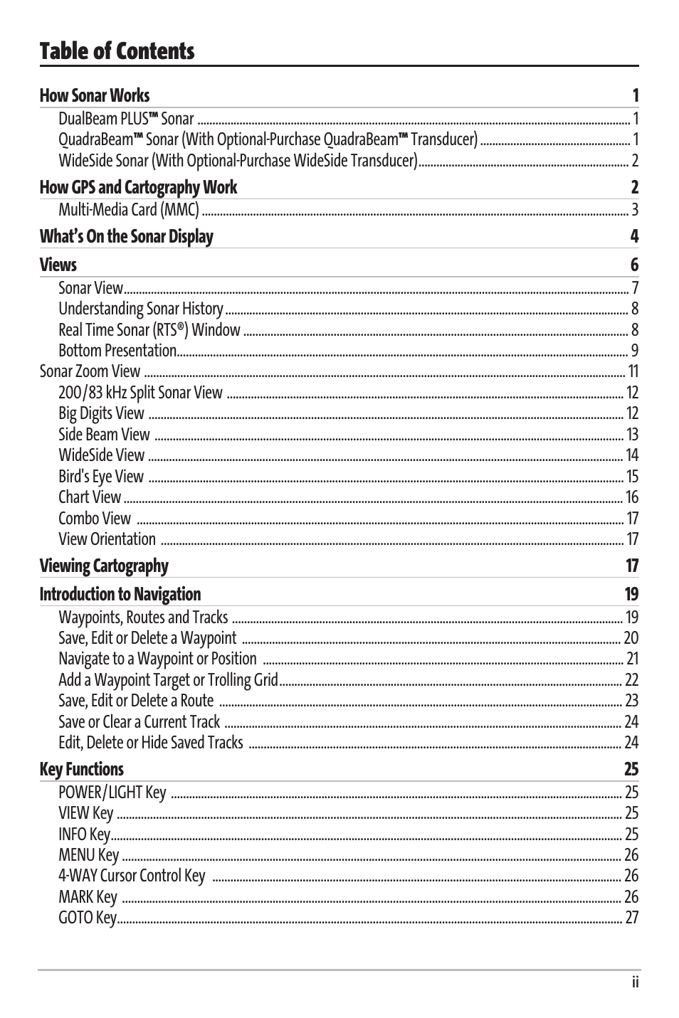 Humminbird Matrix 67 User Manual | Page 3 / 88