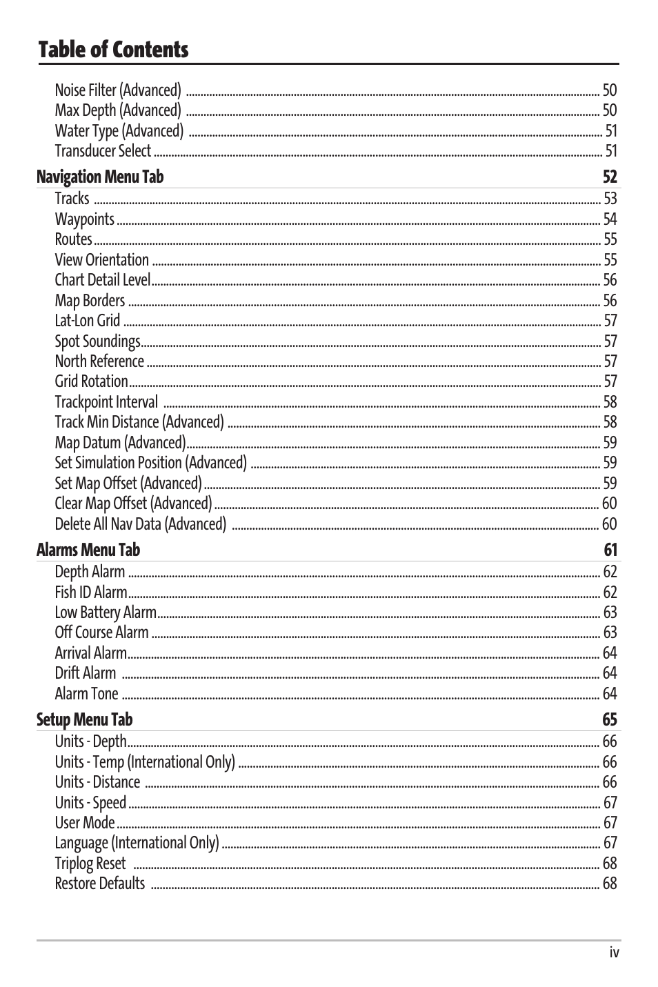Humminbird Matrix 67 User Manual | Page 5 / 88