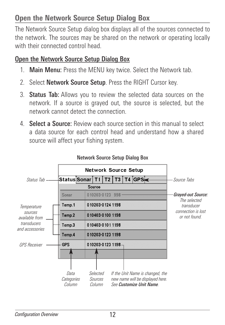 Open the network source setup dialog box | Humminbird 531906-1EN_A User Manual | Page 18 / 39