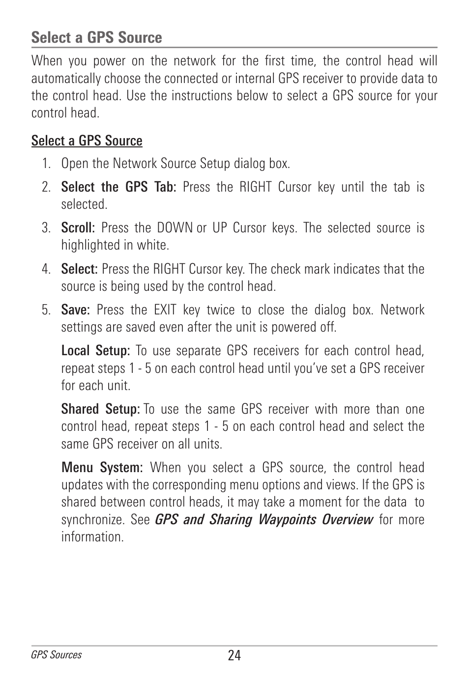 Select a gps source | Humminbird 531906-1EN_A User Manual | Page 30 / 39