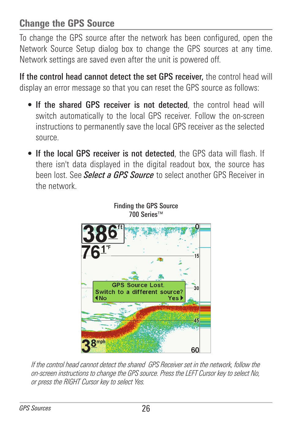 Change the gps source | Humminbird 531906-1EN_A User Manual | Page 32 / 39