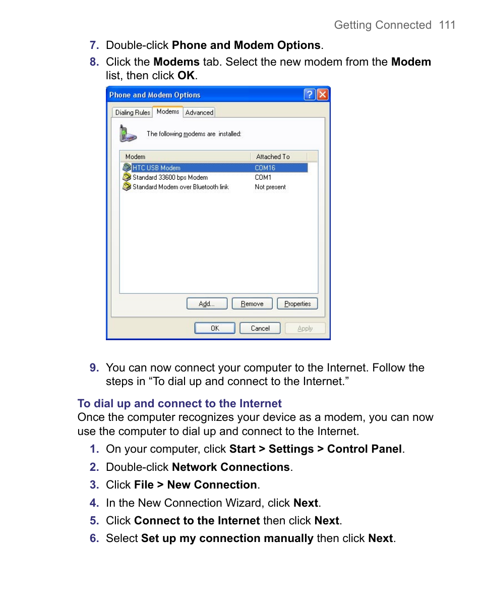 HTC 8500 User Manual | Page 111 / 212