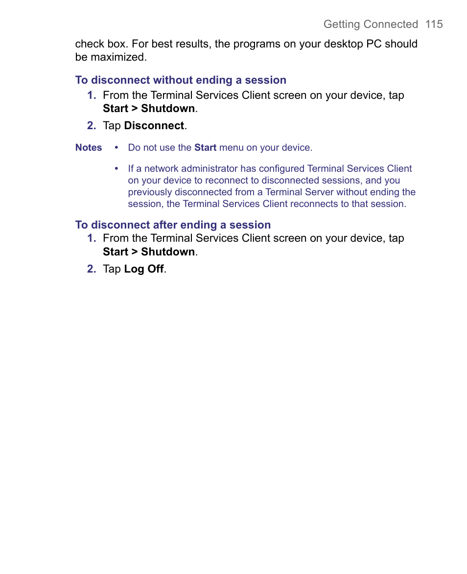 HTC 8500 User Manual | Page 115 / 212