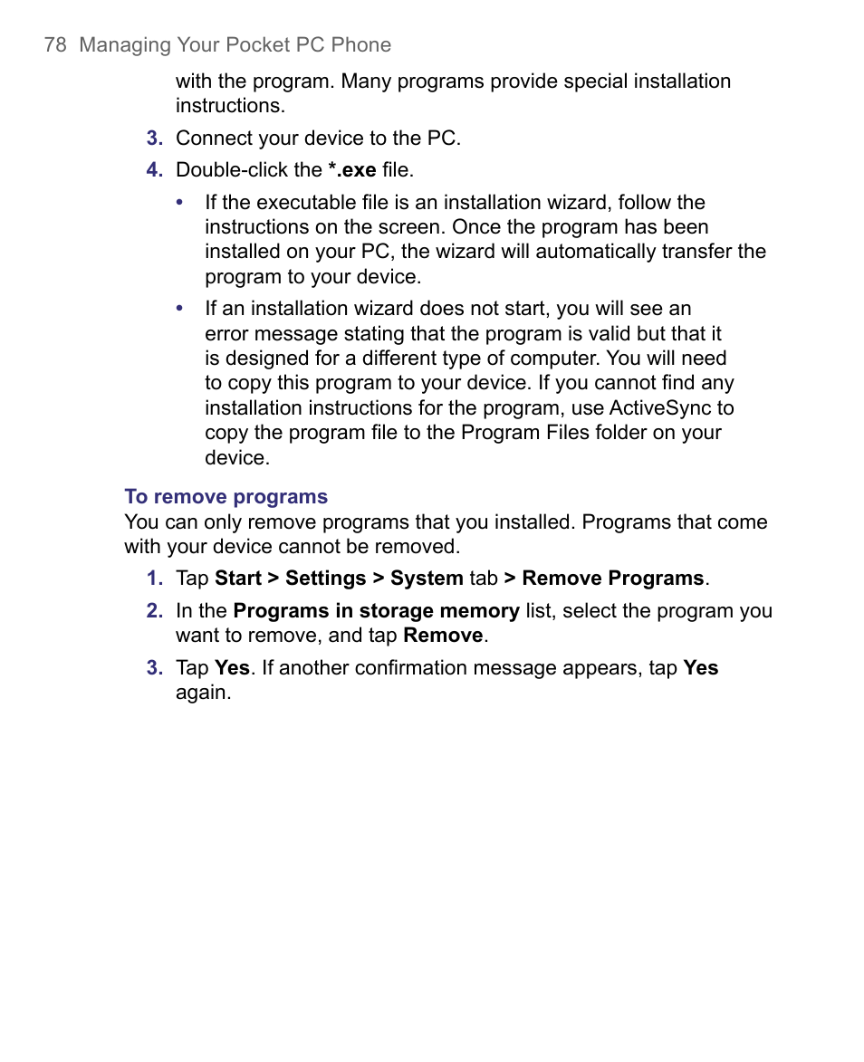 HTC 8500 User Manual | Page 78 / 212