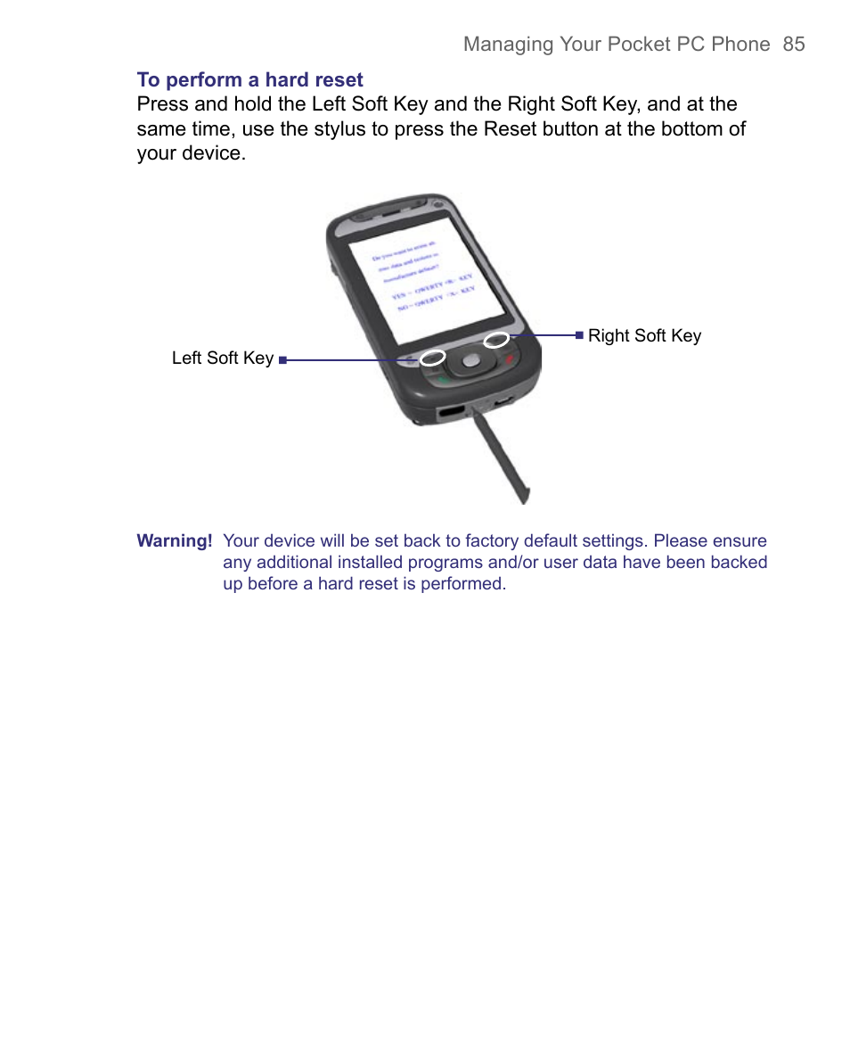 HTC 8500 User Manual | Page 85 / 212