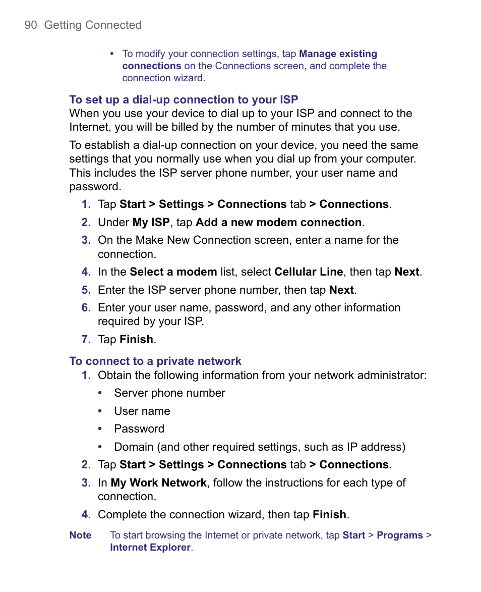 HTC 8500 User Manual | Page 90 / 212