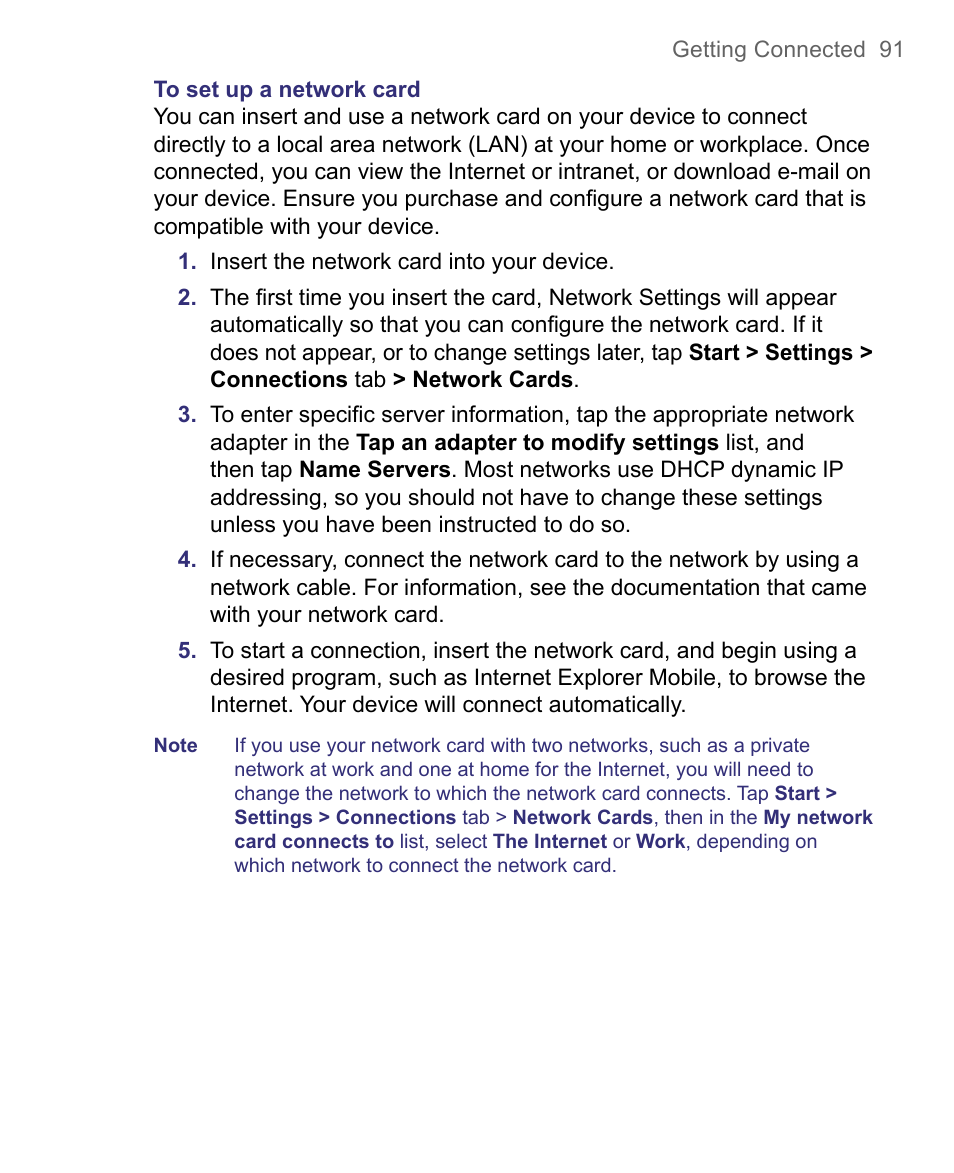 HTC 8500 User Manual | Page 91 / 212