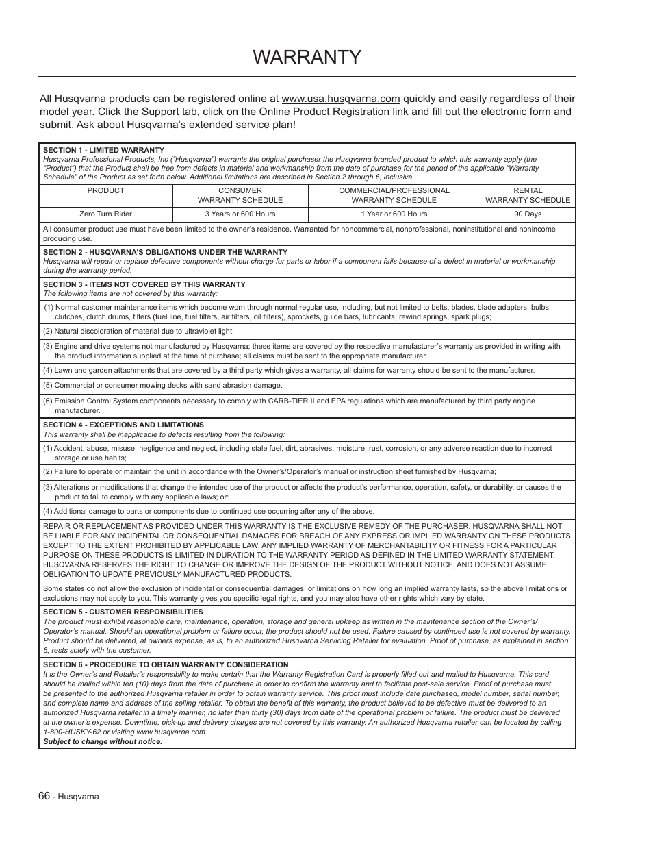 Warranty | HTC LZC5227 / 965879701 User Manual | Page 66 / 76