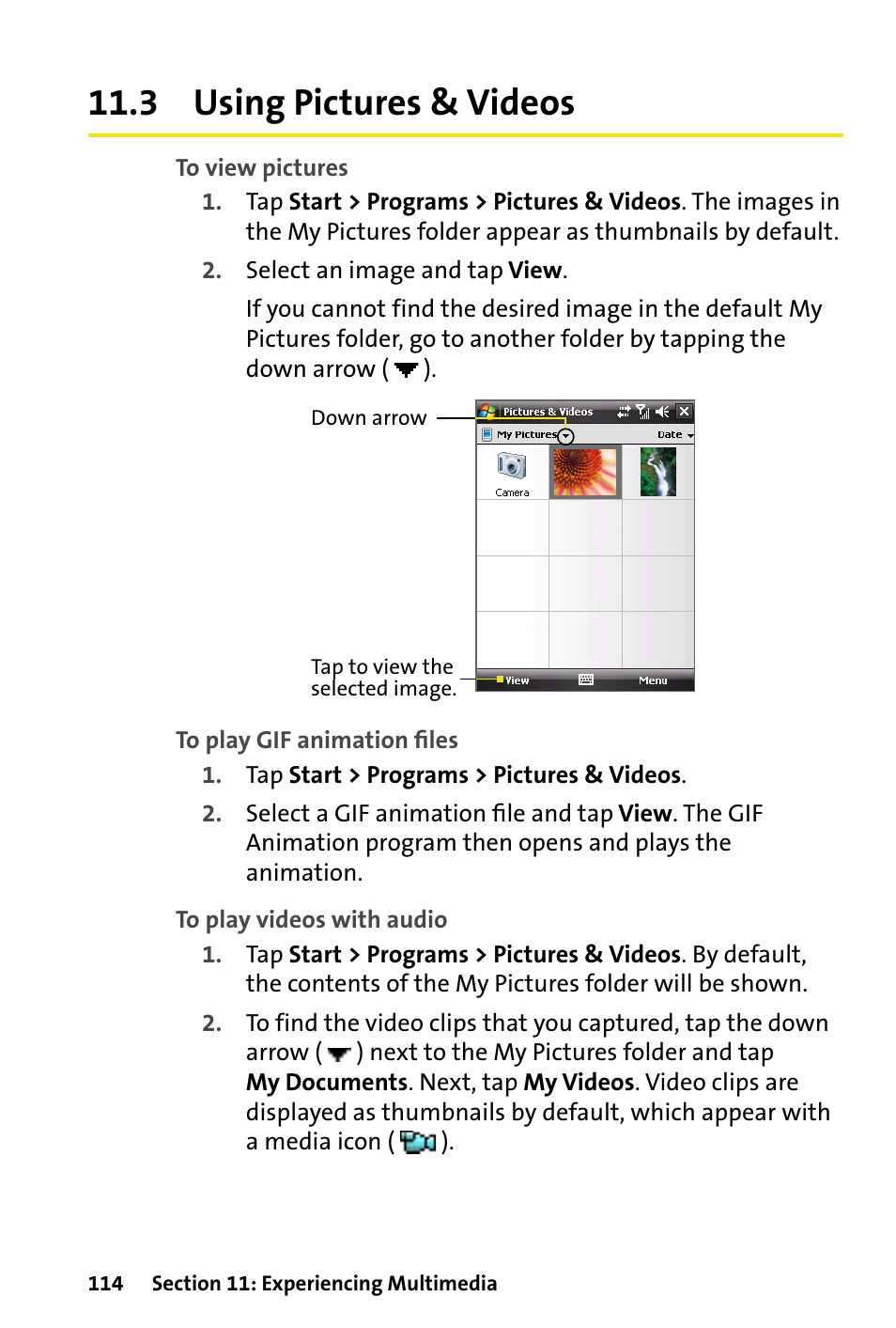 3 using pictures & videos | HTC Dash User Manual | Page 120 / 158