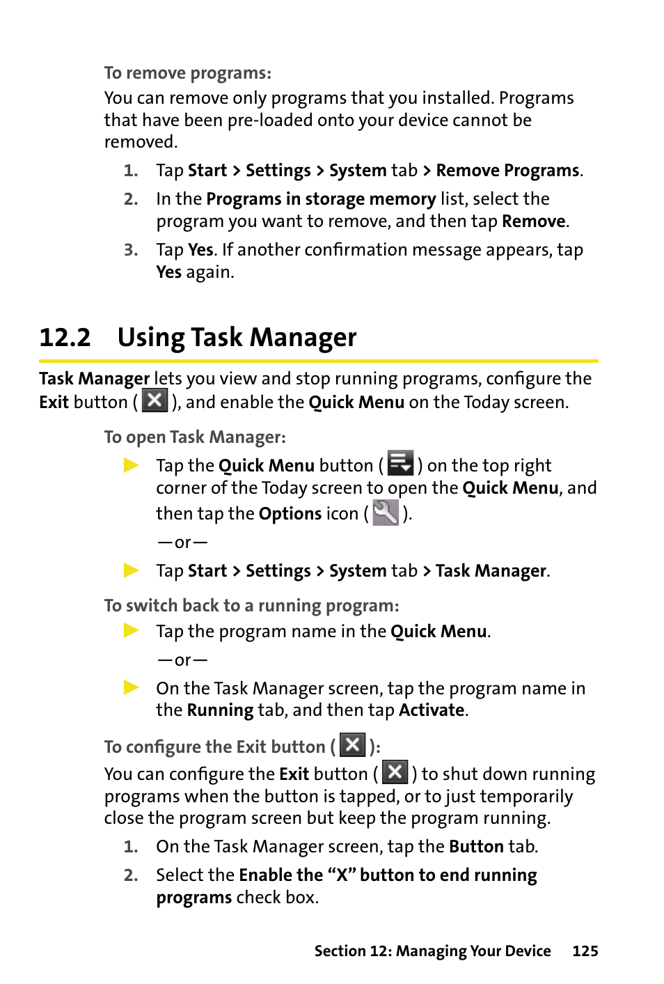 2 using task manager | HTC Dash User Manual | Page 131 / 158