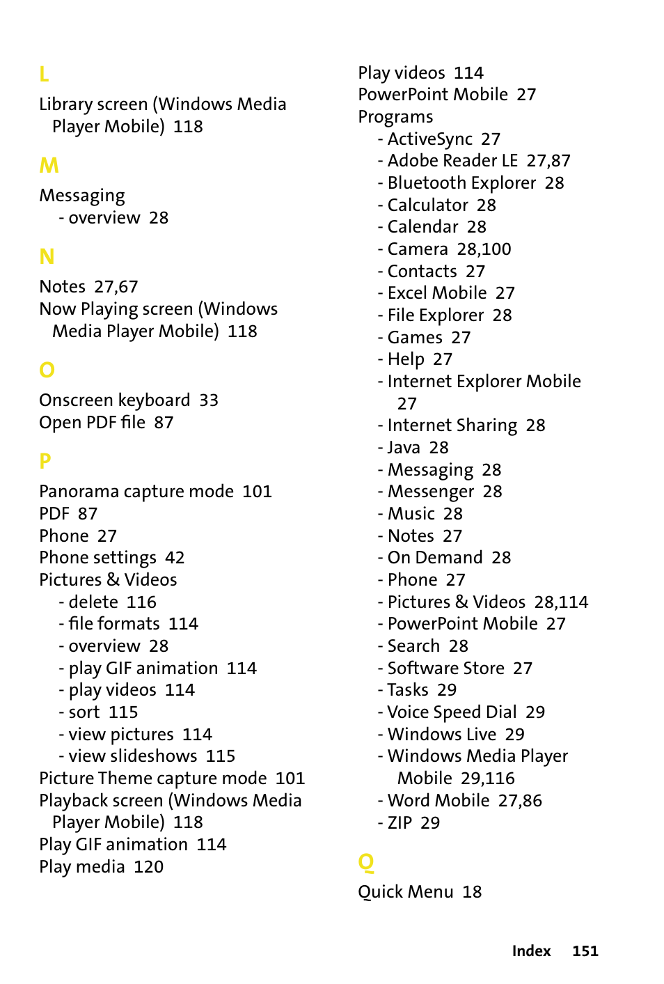 HTC Dash User Manual | Page 157 / 158