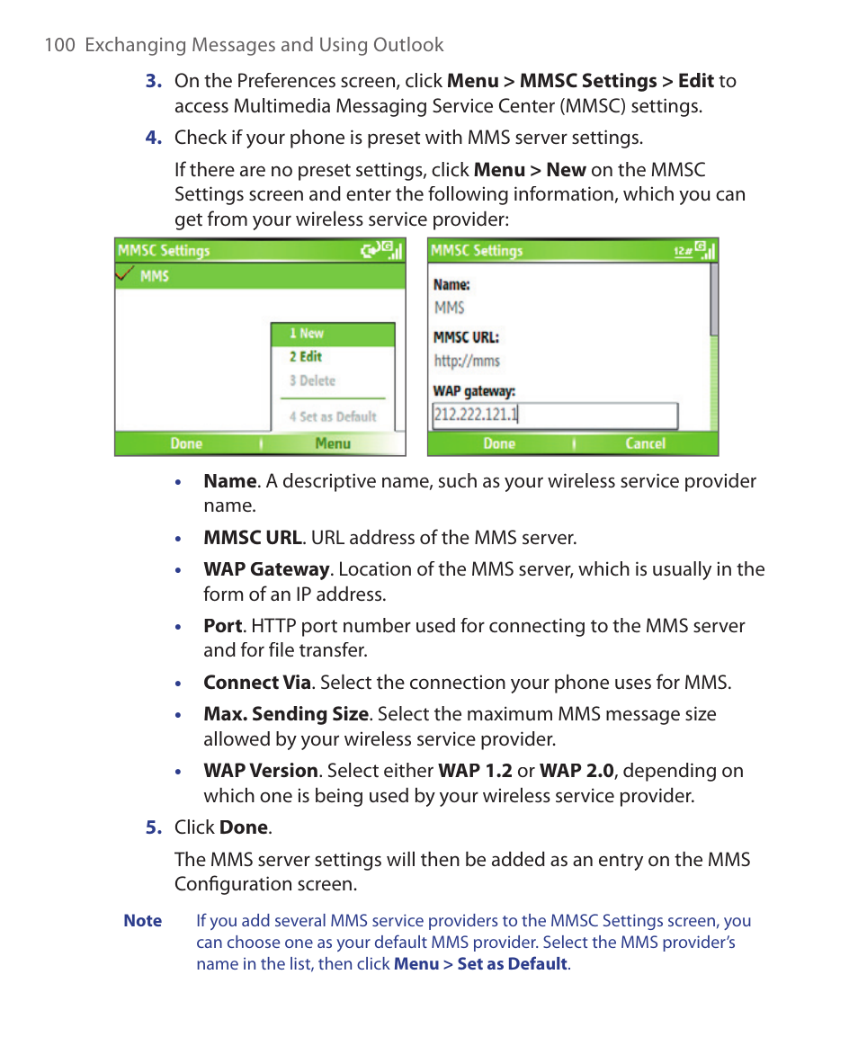 HTC S621 User Manual | Page 100 / 172