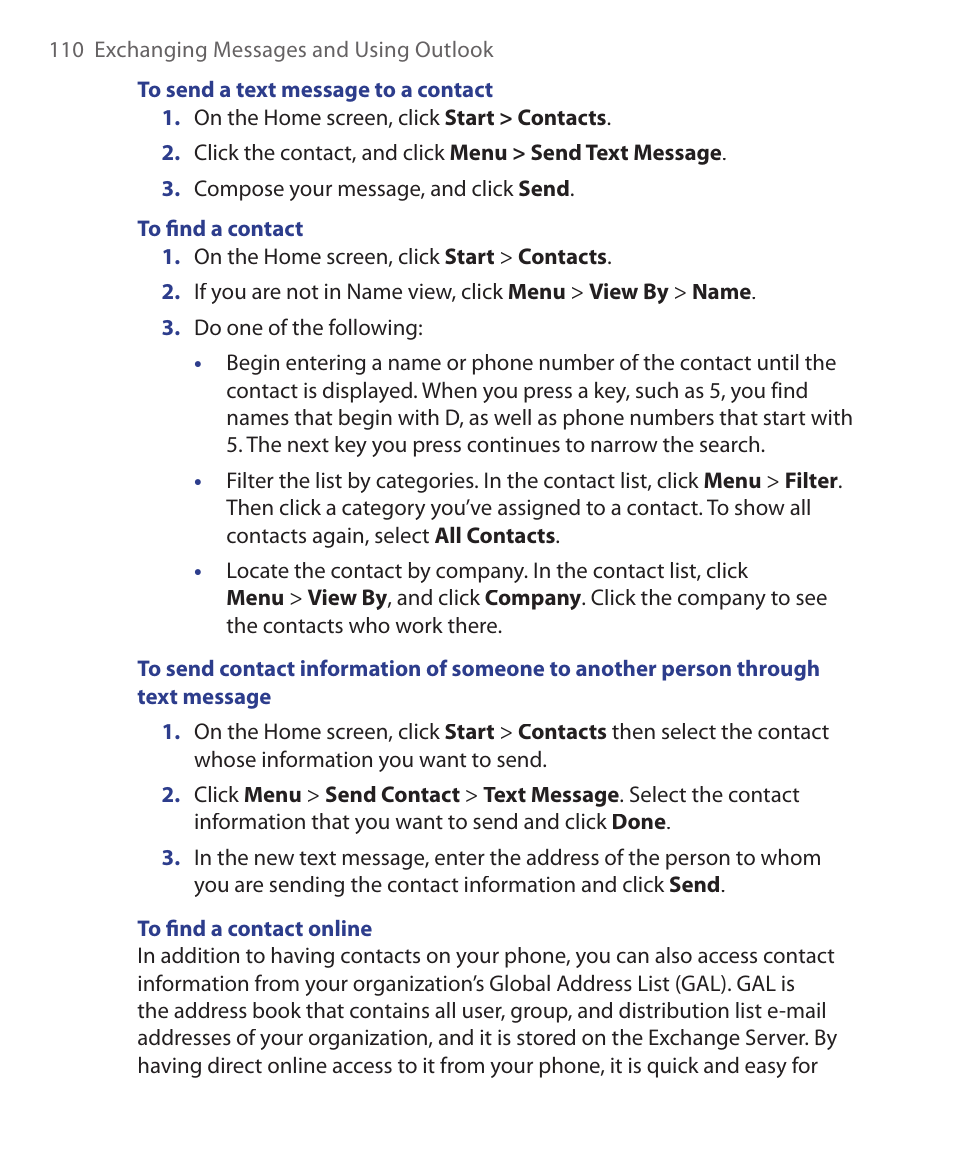 HTC S621 User Manual | Page 110 / 172