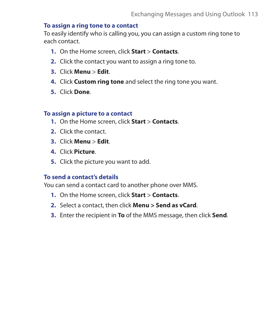 HTC S621 User Manual | Page 113 / 172