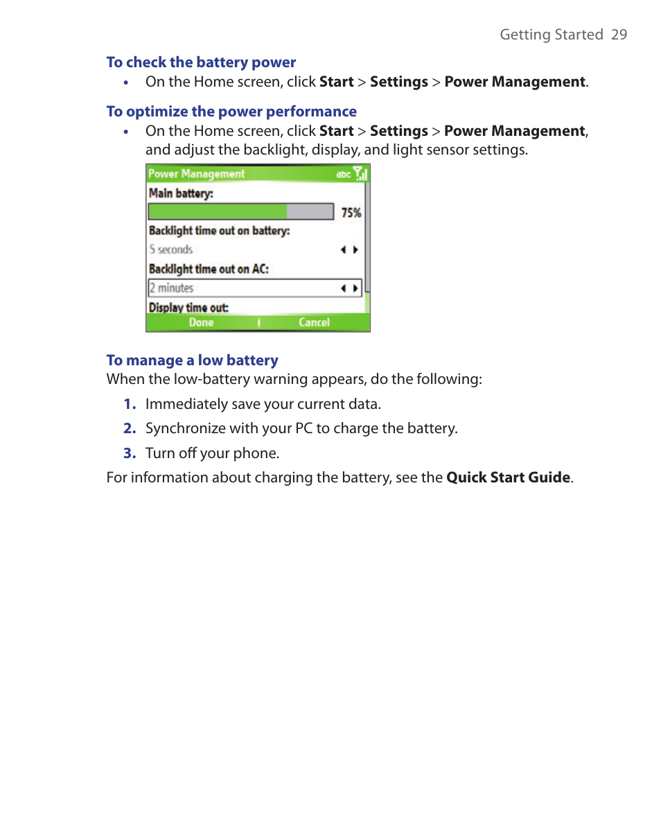 HTC S621 User Manual | Page 29 / 172