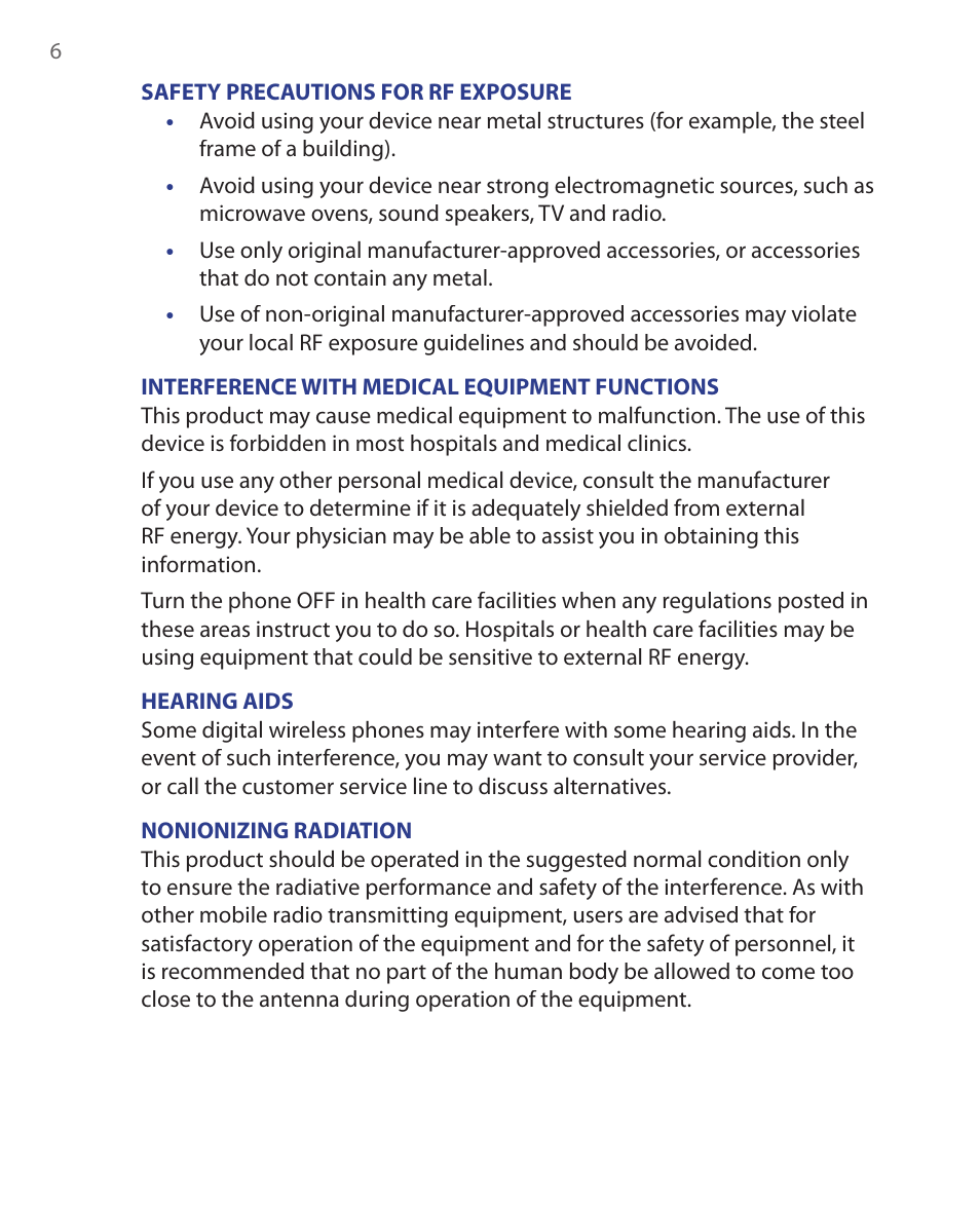 HTC S621 User Manual | Page 6 / 172