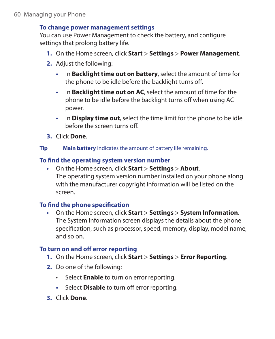 HTC S621 User Manual | Page 60 / 172