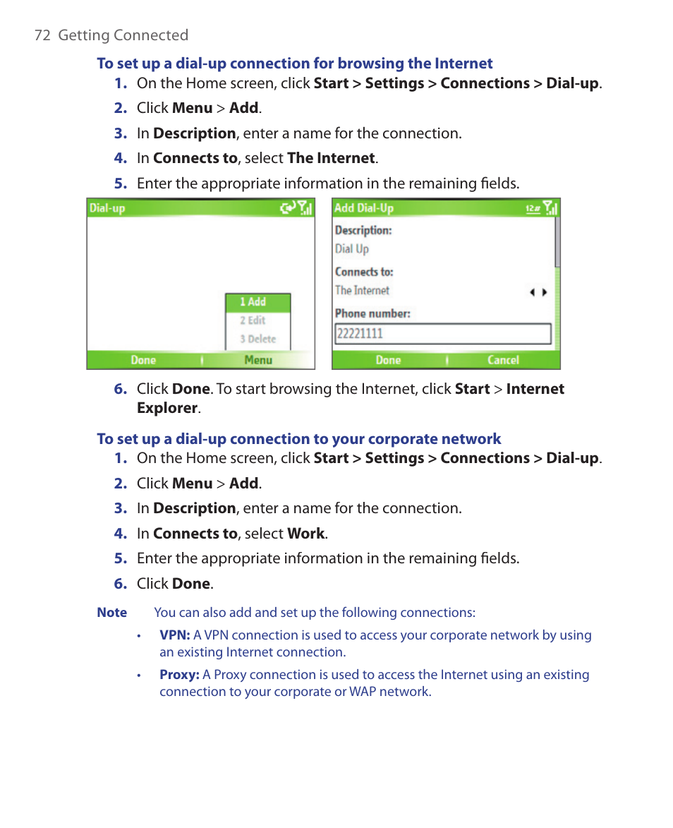 HTC S621 User Manual | Page 72 / 172