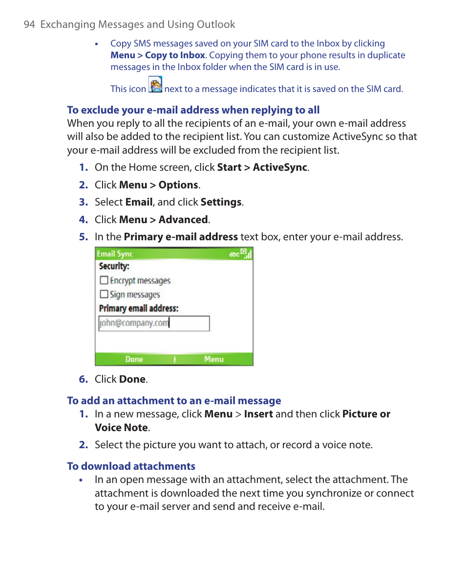 HTC S621 User Manual | Page 94 / 172