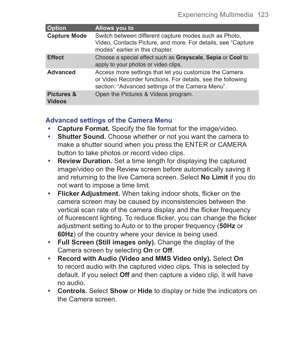 HTC 3125 User Manual | Page 123 / 169