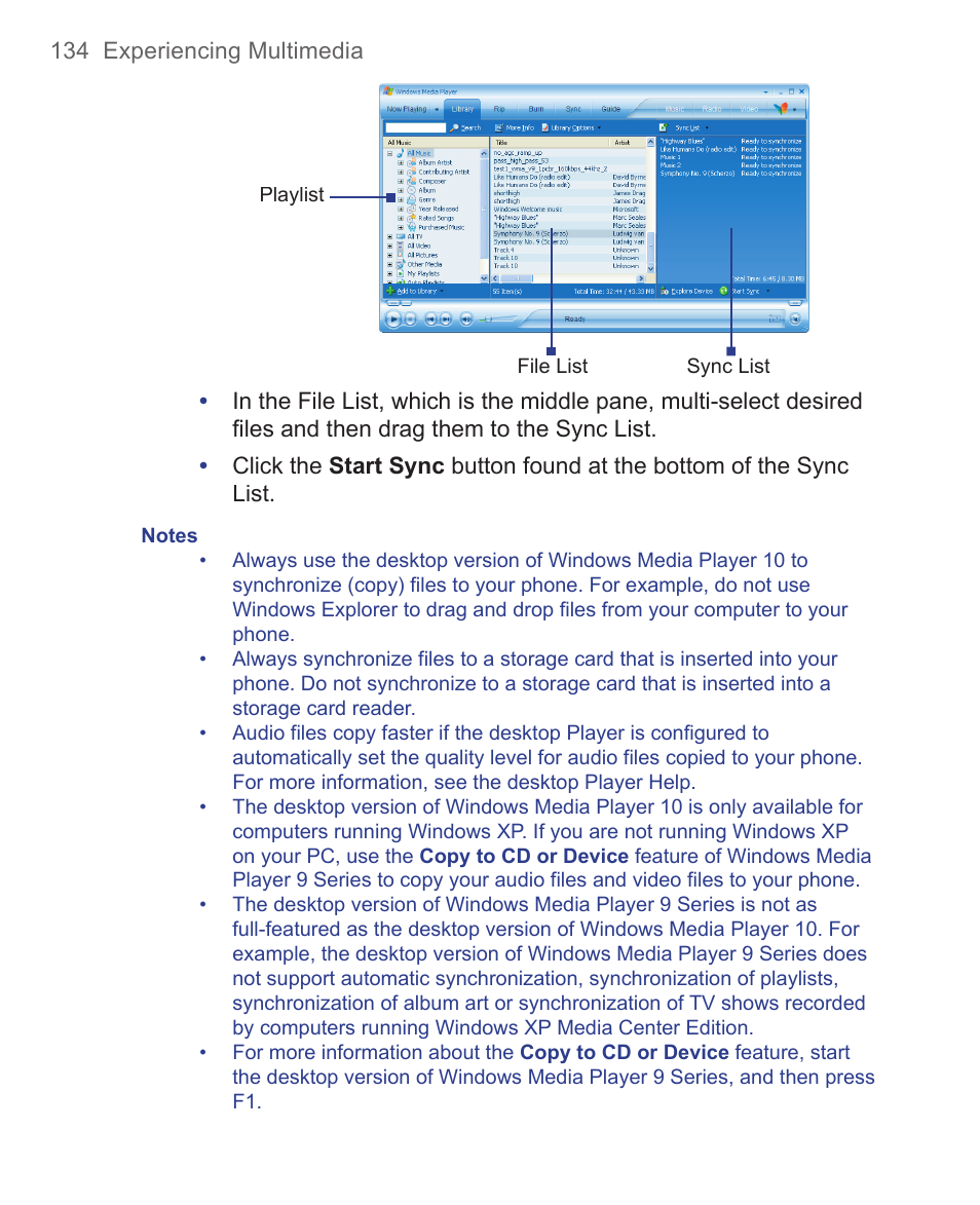 HTC 3125 User Manual | Page 134 / 169