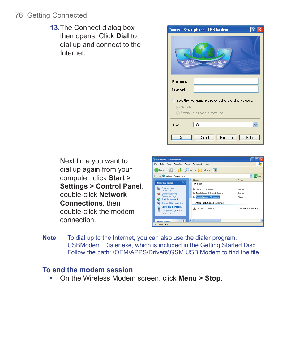HTC 3125 User Manual | Page 76 / 169