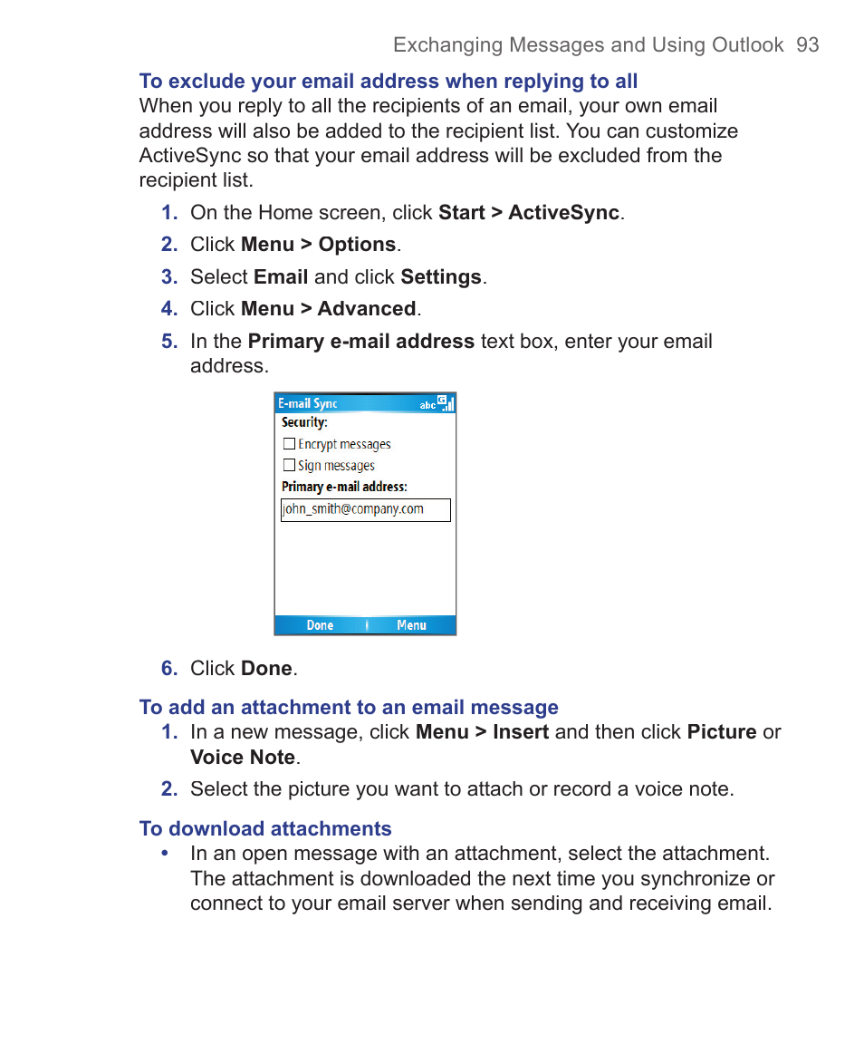 HTC 3125 User Manual | Page 93 / 169