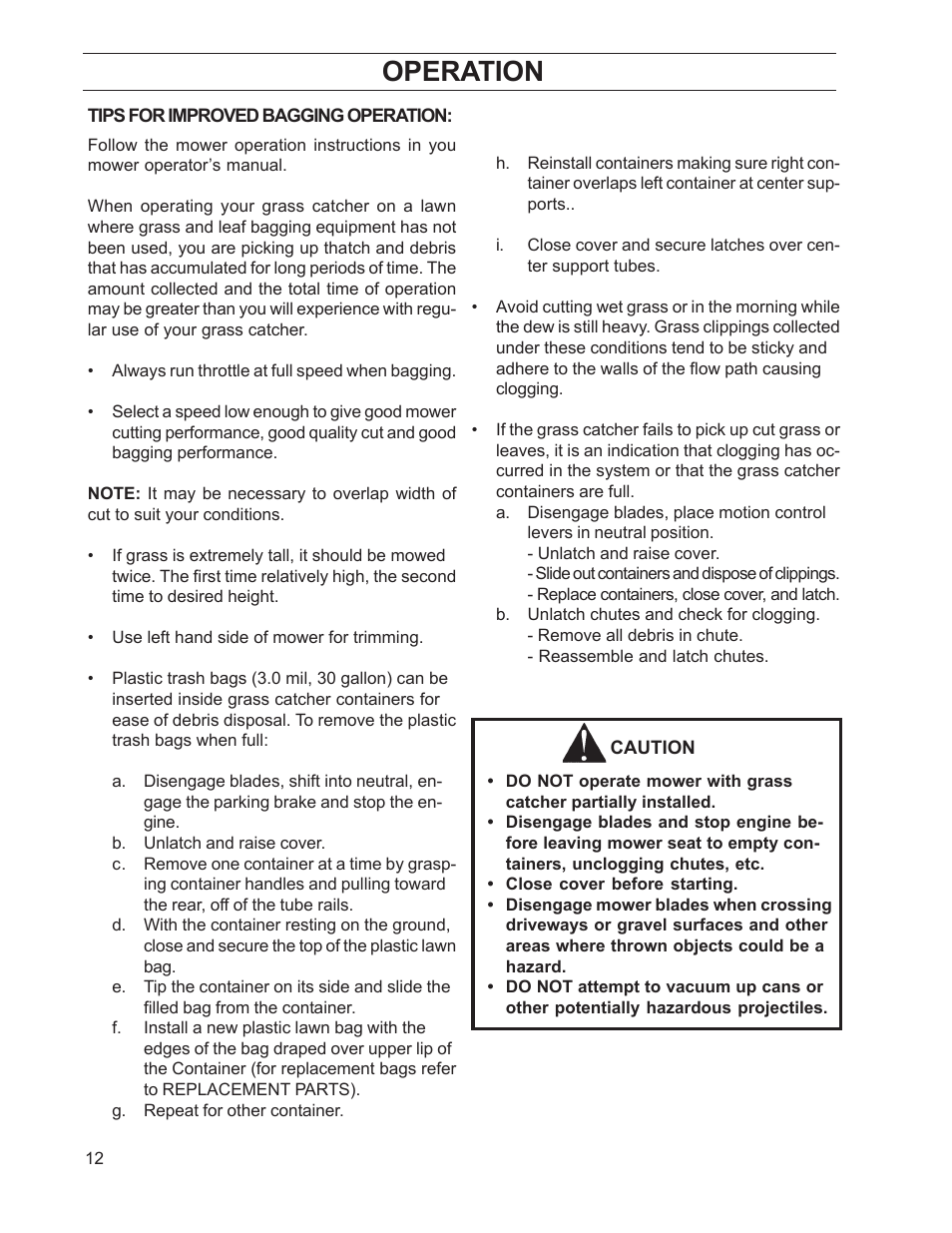 Operation | HTC 110163 / CZ38 User Manual | Page 12 / 16