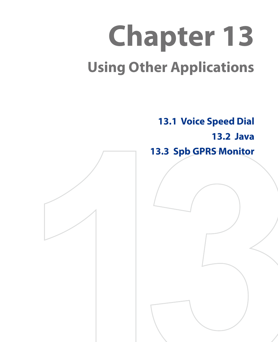 Chapter 13 | HTC Touch HS S00 User Manual | Page 120 / 135