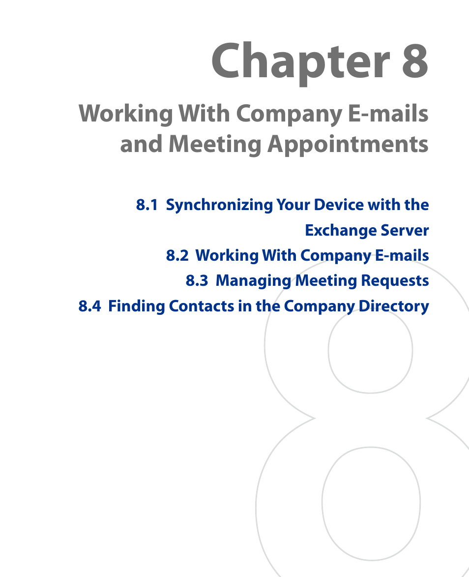 Chapter 8 | HTC Touch HS S00 User Manual | Page 74 / 135
