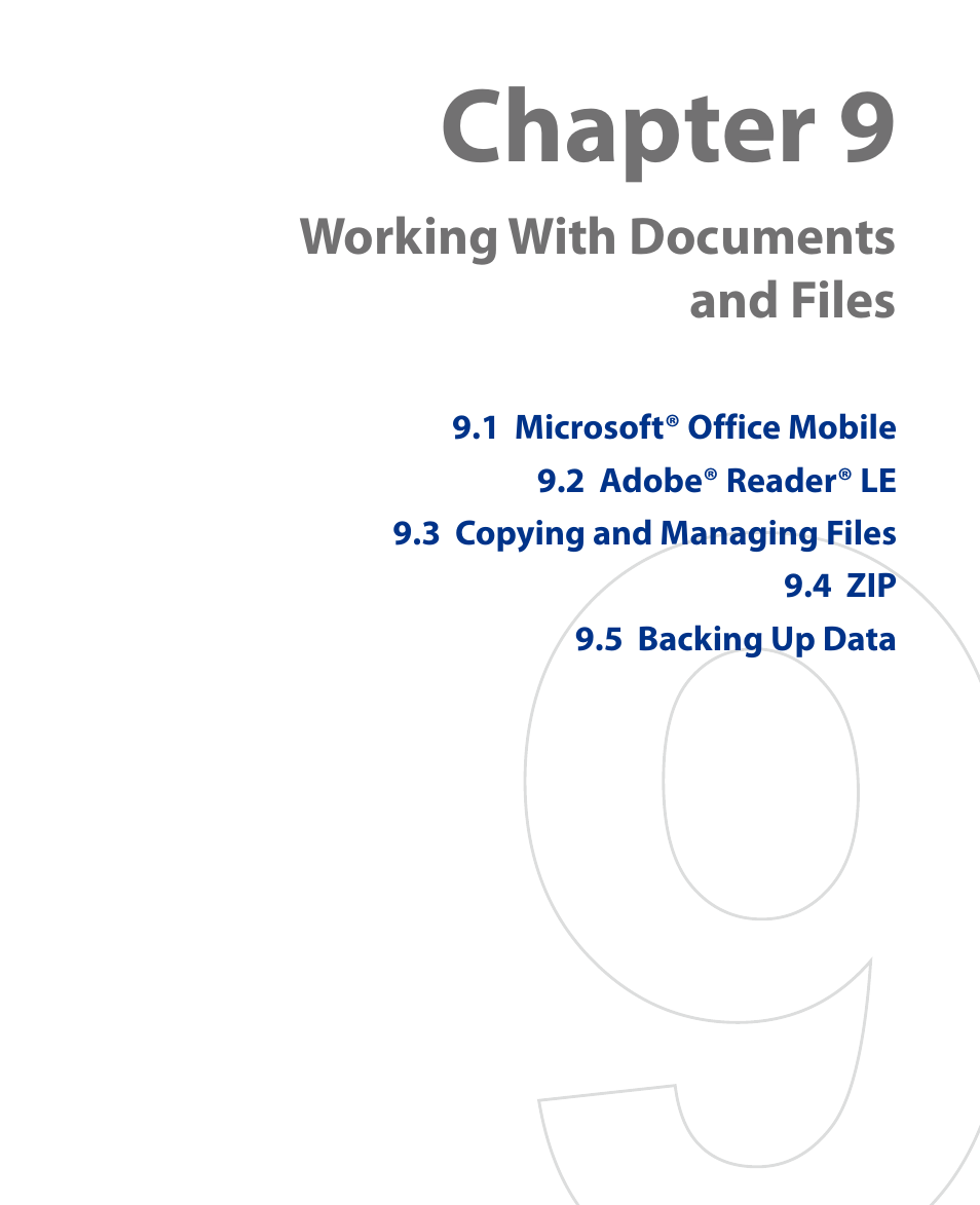 Chapter 9 | HTC Touch HS S00 User Manual | Page 80 / 135