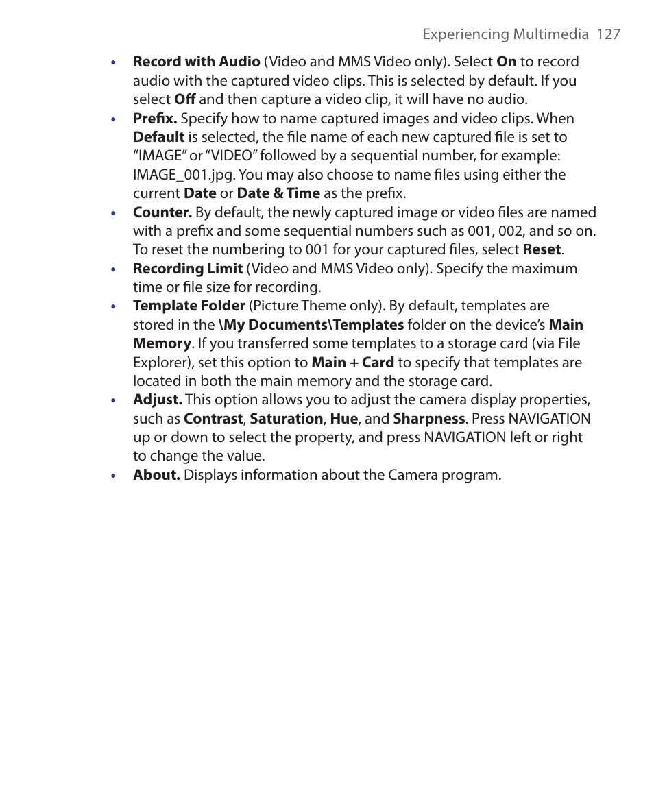 HTC EMC220 User Manual | Page 127 / 172