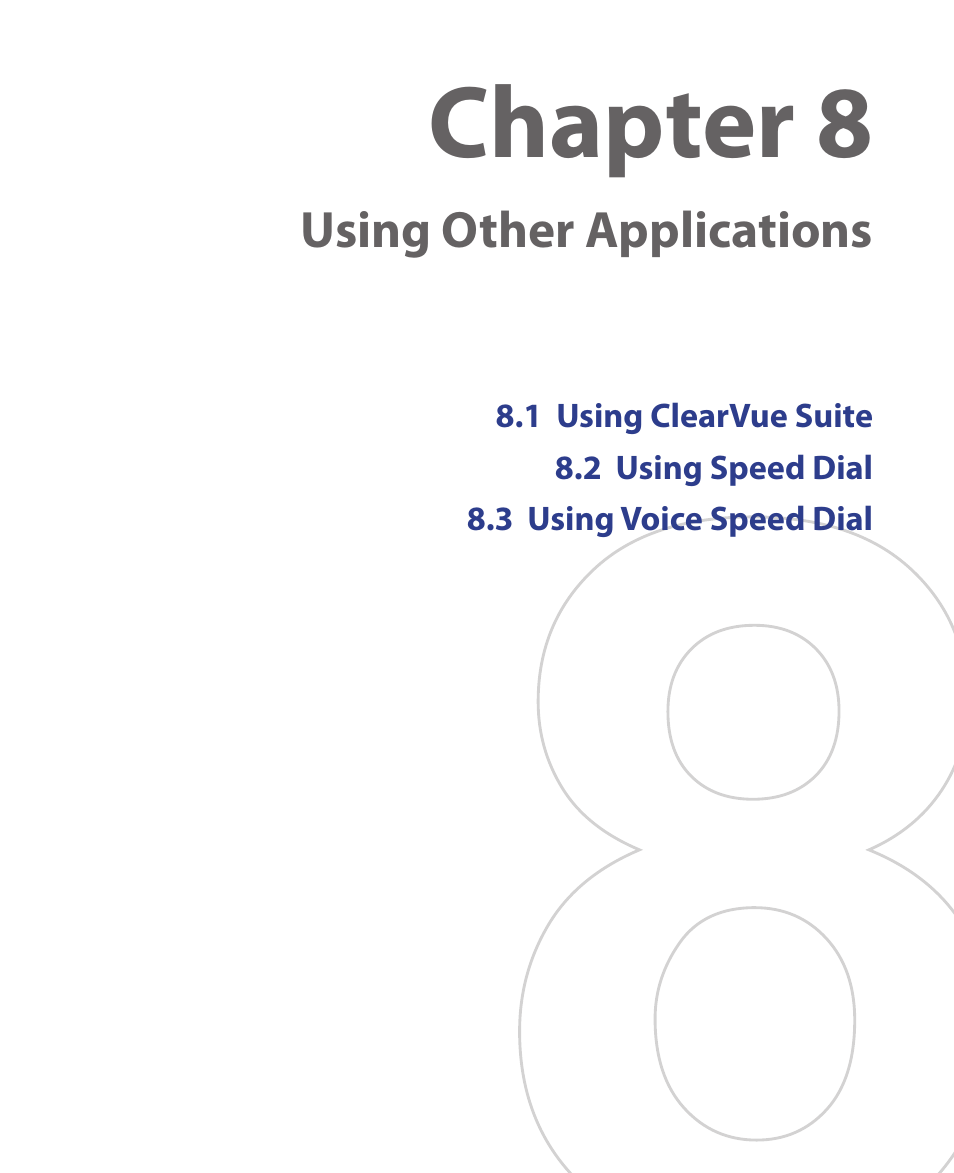 Chapter 8 | HTC EMC220 User Manual | Page 147 / 172